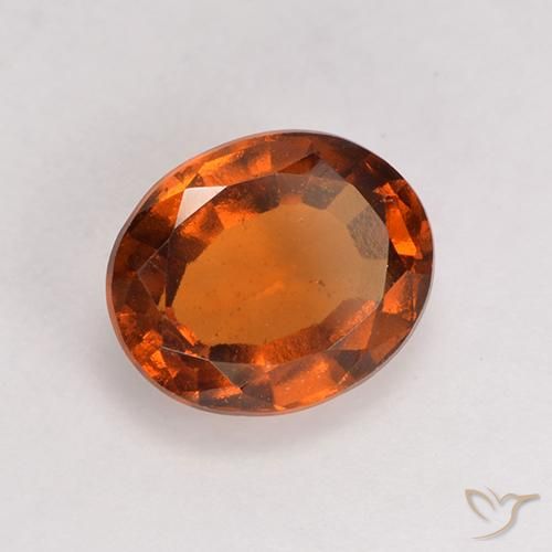 granada hessonita âmbar laranja Natural 1.64ct, oval, VS