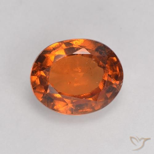 1.69ct Natural fogo laranja granada hessonita, oval, VS