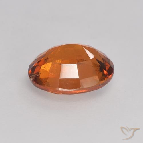 granada hessonita fogo laranja Natural 1.69ct, oval, VS