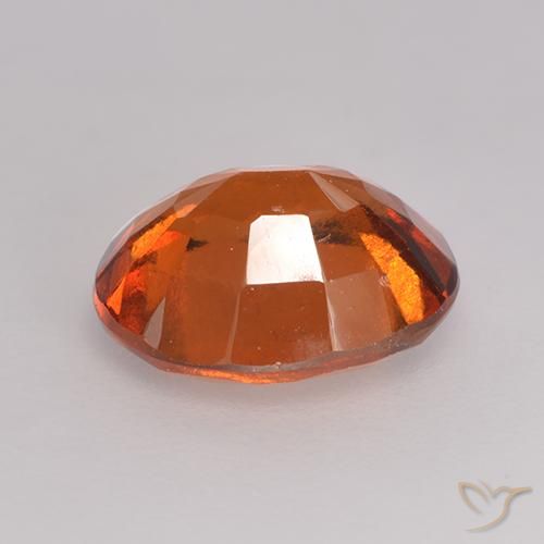 granada hessonita laranja avermelhado Natural 2.15ct, oval, VS-SI
