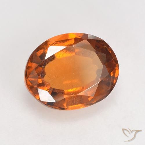granada hessonita Laranja Profundo Natural 1.89ct, oval, VS