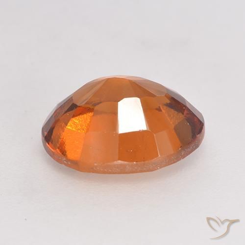 granada hessonita laranja avermelhado Natural 2.46ct, oval, VS