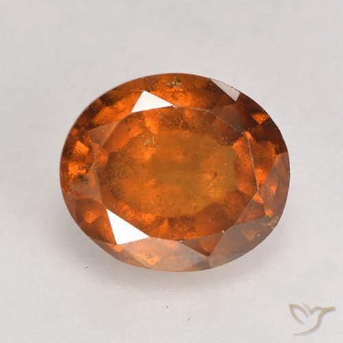 2.24ct Natural Laranja médio-escuro granada hessonita, oval, SI