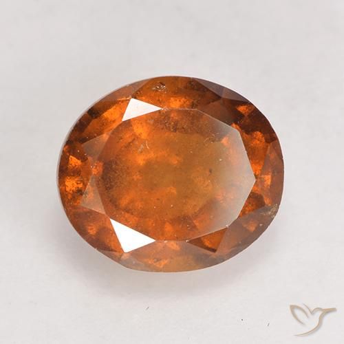 granada hessonita Laranja médio-escuro Natural 2.24ct, oval, SI