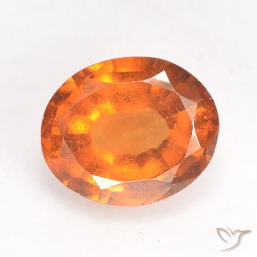 2.35ct Natural Laranja Médio granada hessonita, oval, SI