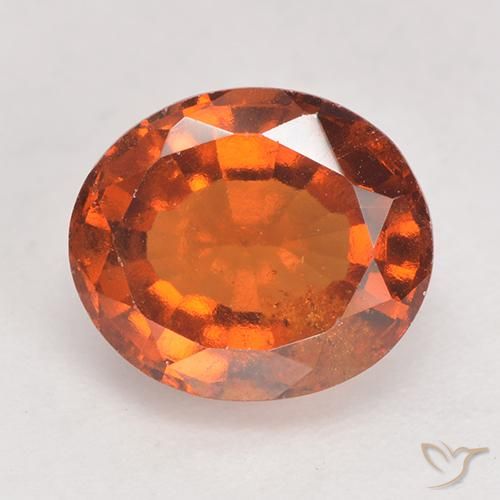 2.82ct Natural Laranja Profundo granada hessonita, oval, VS-SI