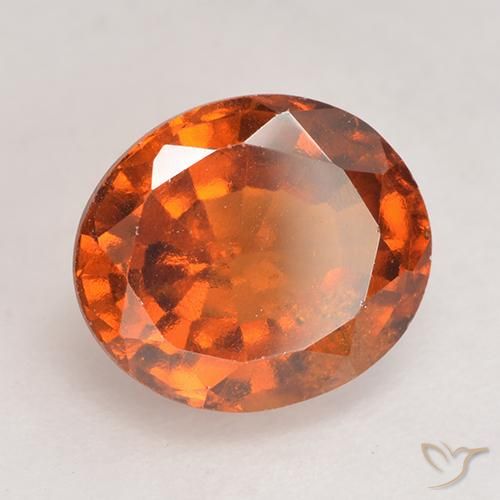 granada hessonita Laranja Profundo Natural 2.82ct, oval, VS-SI