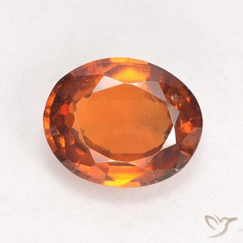 2.01ct Natural Laranja Profundo granada hessonita, oval, VS