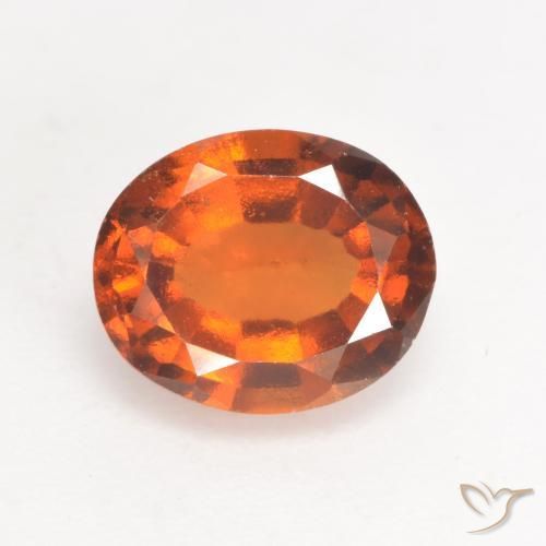 2.05ct Natural Laranja médio-escuro granada hessonita, oval, VS