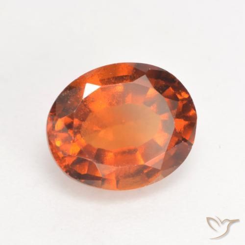 granada hessonita Laranja médio-escuro Natural 2.05ct, oval, VS