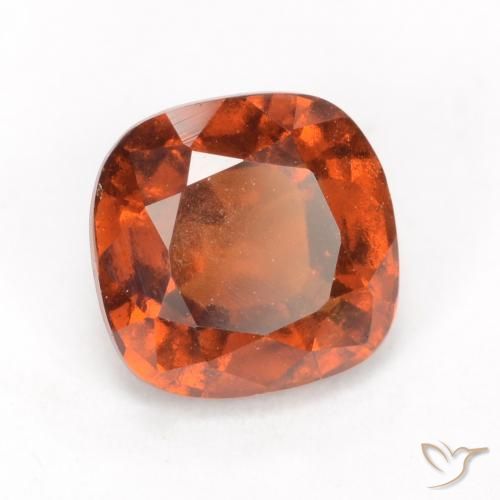 granada hessonita âmbar laranja Natural 2.08ct, Almofada, VS