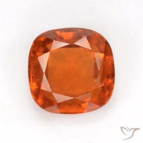 2.02ct Natural Laranja Profundo granada hessonita, Almofada, VS