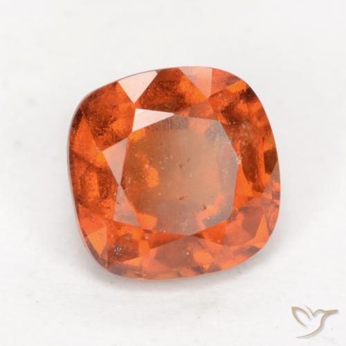 granada hessonita Laranja Médio Natural 2.09ct, Almofada, VS-SI