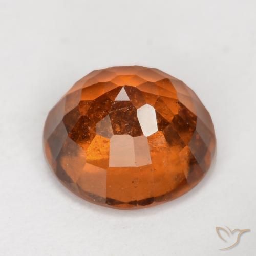 granada hessonita Laranja Profundo Natural 2.31ct, Redondo, VS-SI