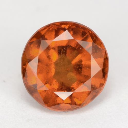 Granada Hessonita Laranja Profundo Natural 2.63ct, Corte Redondo, VS