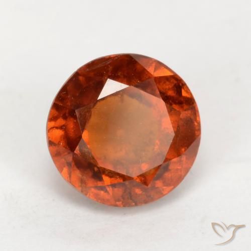 granada hessonita âmbar laranja Natural 1.91ct, Redondo, VS-SI