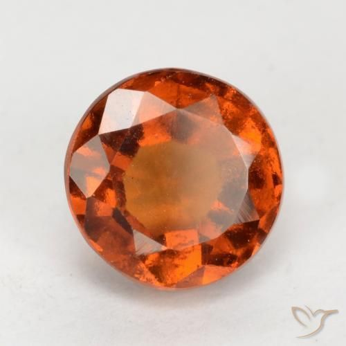 granada hessonita Laranja Médio Natural 1.91ct, Redondo, VS