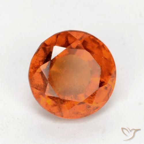 granada hessonita Laranja Profundo Natural 1.70ct, Redondo, VS-SI