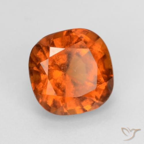 granada hessonita fogo laranja Natural 2.03ct, Almofada, VS-SI