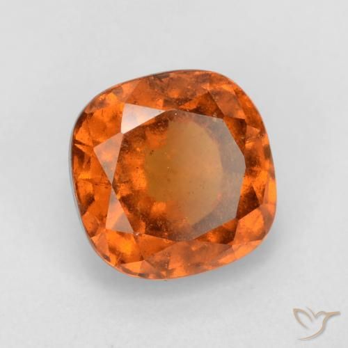 granada hessonita Laranja Médio Natural 2.08ct, Almofada, VS-SI