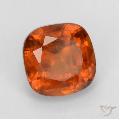 granada hessonita Laranja Médio Natural 2.08ct, Almofada, VS-SI