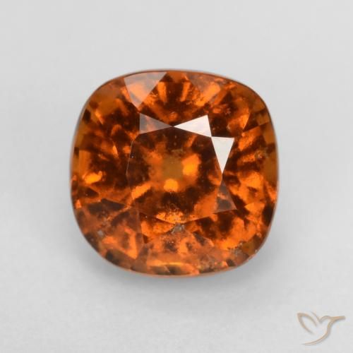 1.68ct Natural Laranja Profundo granada hessonita, Almofada, VS-SI
