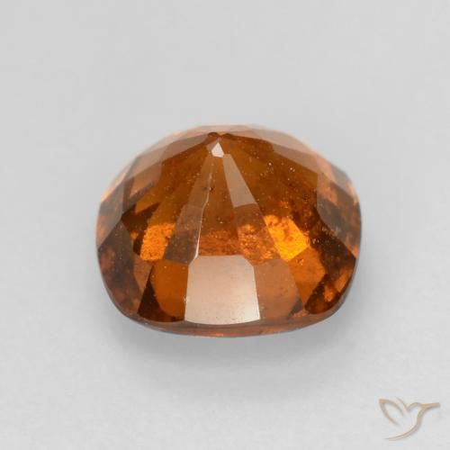 granada hessonita Laranja Profundo Natural 1.68ct, Almofada, VS-SI