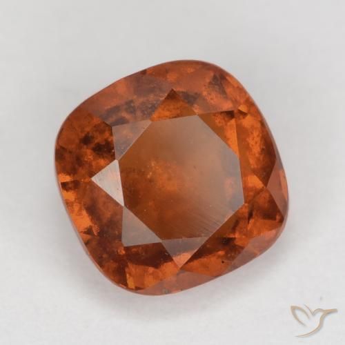 granada hessonita Laranja escuro Natural 2.13ct, Almofada, VS-SI