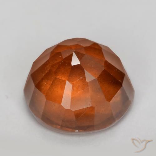 granada hessonita Laranja Profundo Natural 2.87ct, Redondo, VS-SI
