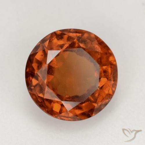 granada hessonita âmbar laranja Natural 2.02ct, Redondo, VS-SI