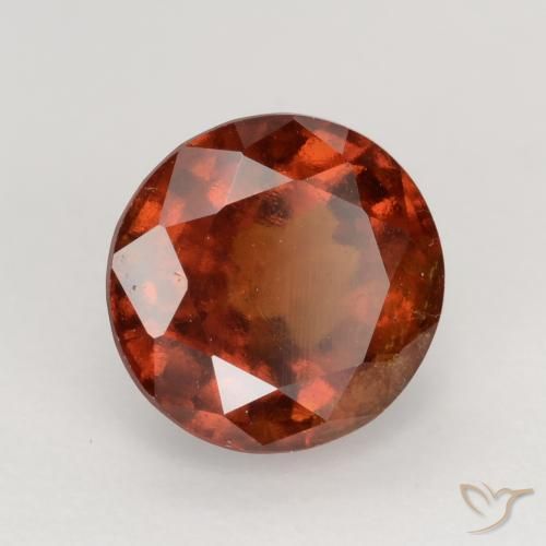 granada hessonita Laranja Profundo Natural 1.75ct, Redondo, VS-SI