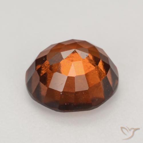 granada hessonita Laranja Profundo Natural 1.71ct, Redondo, VVS-VS