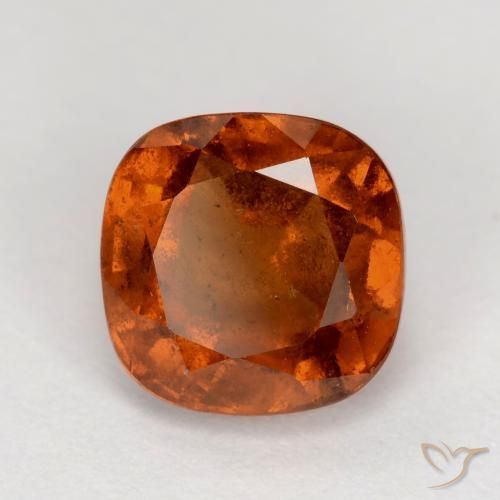 granada hessonita Laranja escuro Natural 2.06ct, Almofada, VS-SI