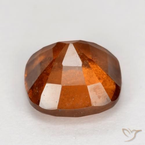 granada hessonita laranja avermelhado Natural 2.04ct, Almofada, VS-SI