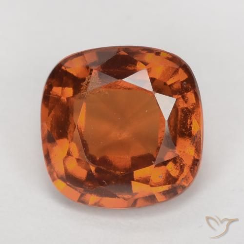 2.02ct Natural Laranja médio-escuro granada hessonita, Almofada, VS