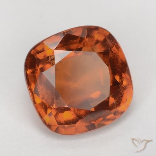 granada hessonita Laranja médio-escuro Natural 2.02ct, Almofada, VS