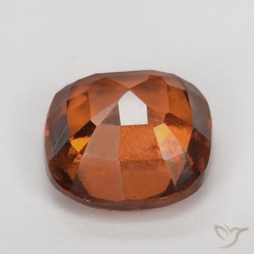 granada hessonita Laranja médio-escuro Natural 2.02ct, Almofada, VS