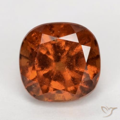 2.19ct Natural Laranja Profundo granada hessonita, Almofada, VS-SI