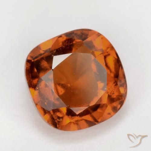 granada hessonita Laranja Profundo Natural 2.03ct, Almofada, VS-SI