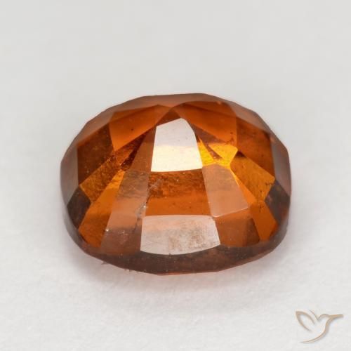 granada hessonita Laranja médio-escuro Natural 2.10ct, Almofada, VS