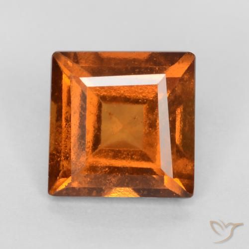 1.16ct Natural Laranja Médio granada hessonita, Quadrado, VS-SI