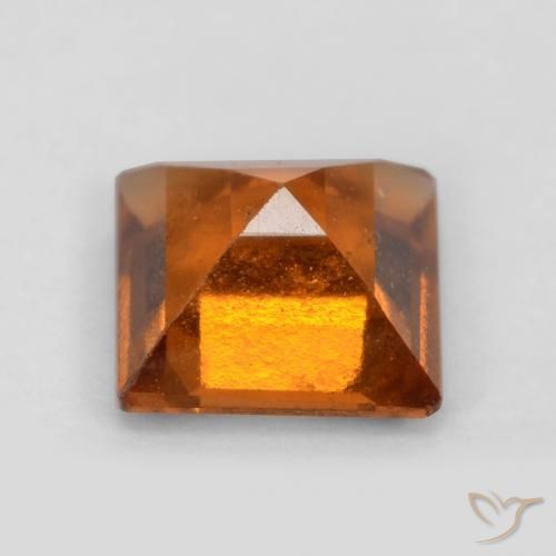 granada hessonita Laranja Médio Natural 1.16ct, Quadrado, VS-SI