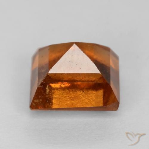 granada hessonita Laranja Profundo Natural 1.43ct, Quadrado, VS-SI
