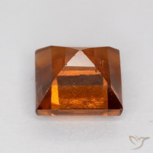 granada hessonita âmbar laranja Natural 1.44ct, Quadrado, VS