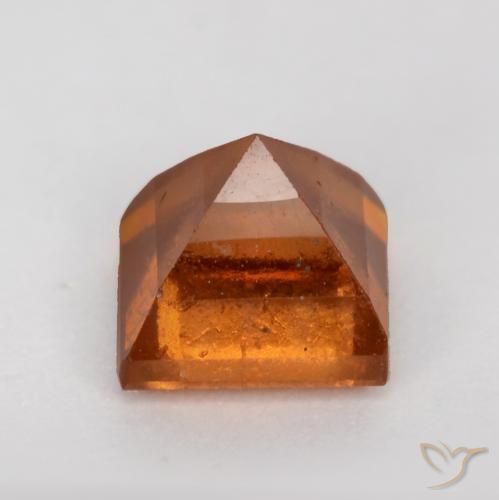 granada hessonita Laranja médio-escuro Natural 1.00ct, Quadrado, SI
