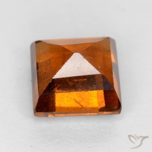 granada hessonita âmbar laranja Natural 1.50ct, Quadrado, VS