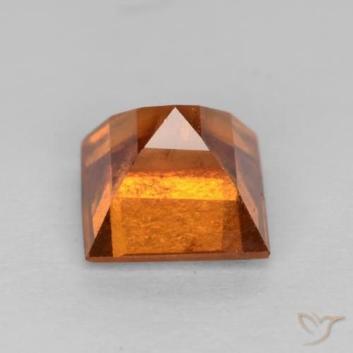 granada hessonita Laranja médio-escuro Natural 0.97ct, Quadrado, VS-SI