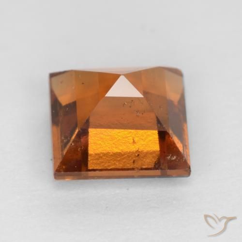 granada hessonita Laranja médio-escuro Natural 1.21ct, Quadrado, VS-SI