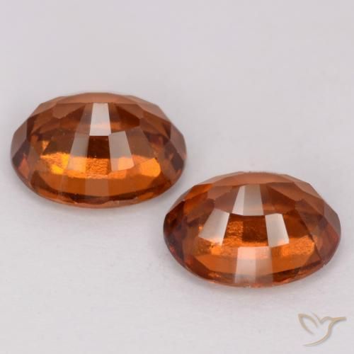 Pedras preciosas de granada hessonita Laranja Médio natural de 3.54 ct, oval, VS-SI