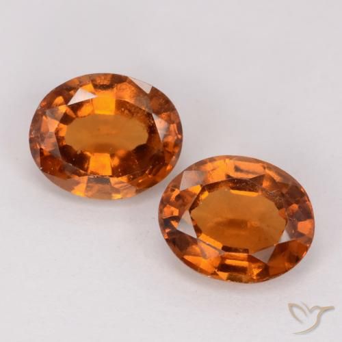 2.53ctw Natural Laranja Profundo granada hessonita, oval, VS